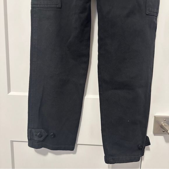 Wilfred Free Aritzia Black Modern Cargo Denim Pants Size 00 Women’s - Picture 8 of 13
